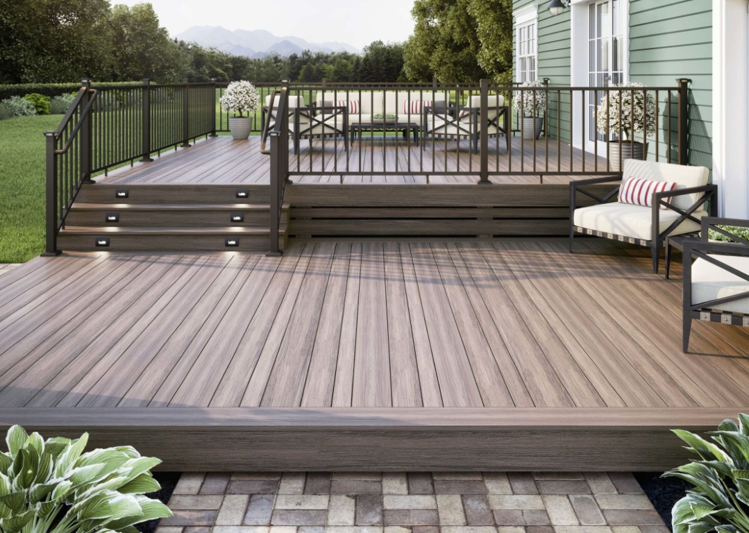 Modern composite deck installation